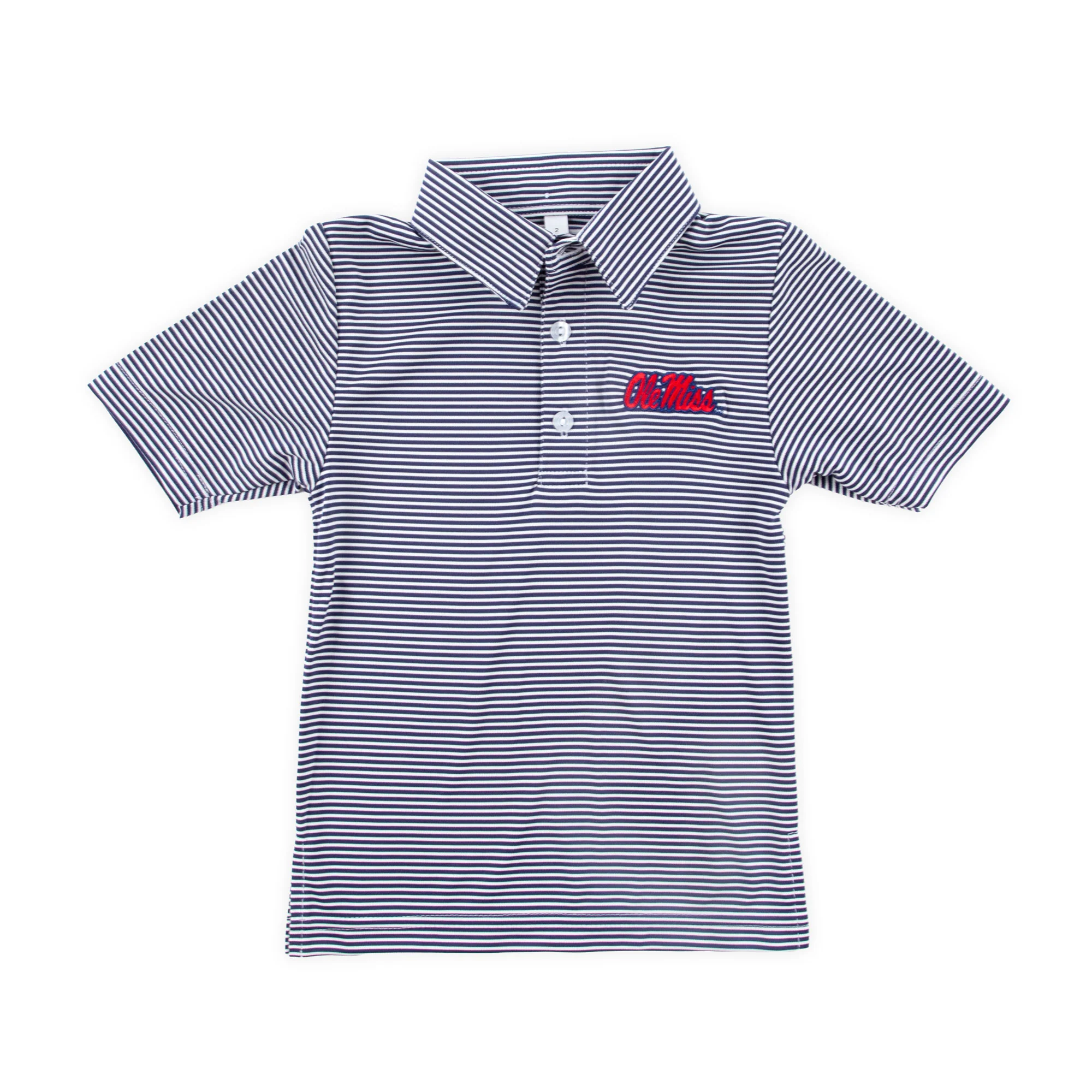 Ole Miss Embroidered Navy Performance Polo - Image 2