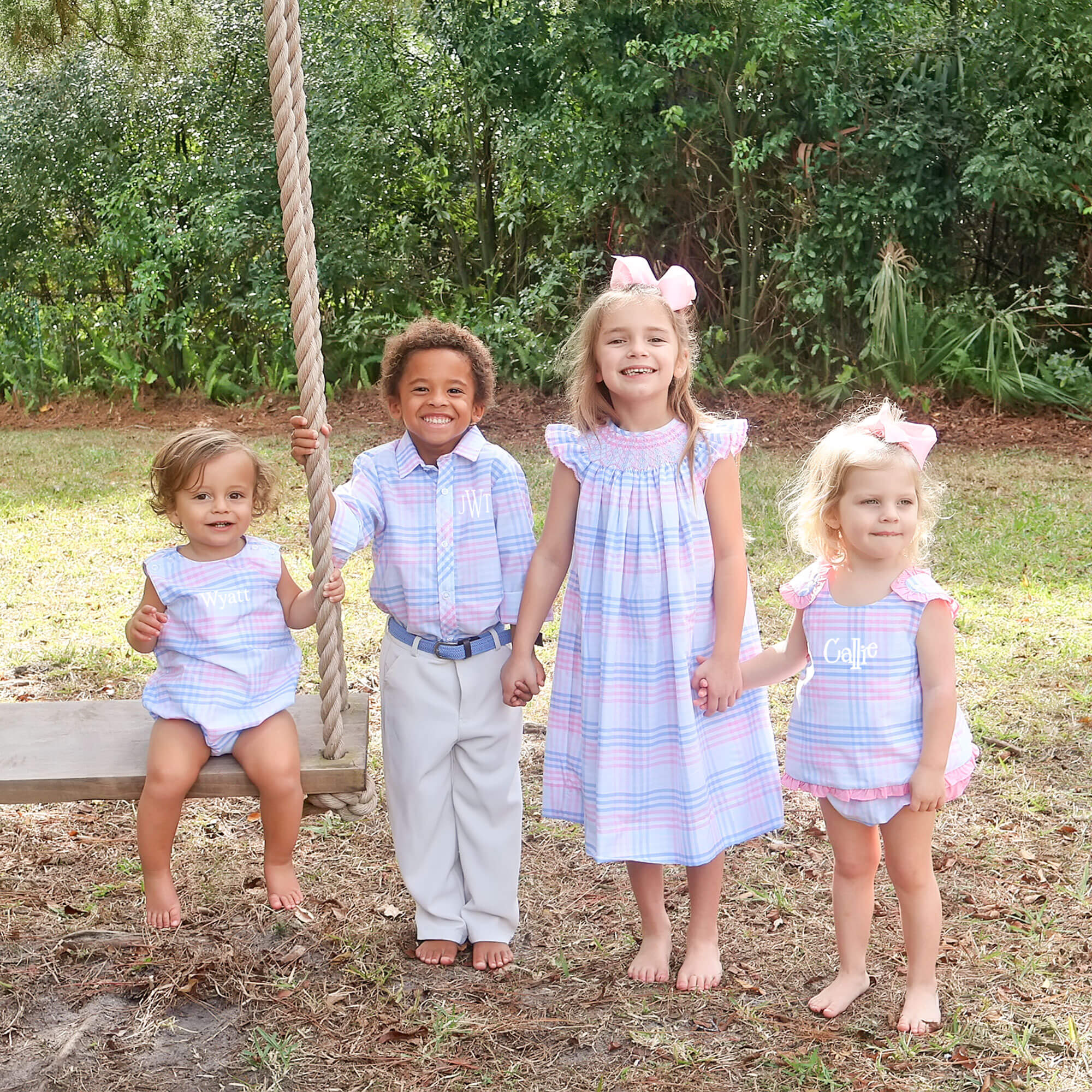 Pastel Plaid Popover Set - Image 6