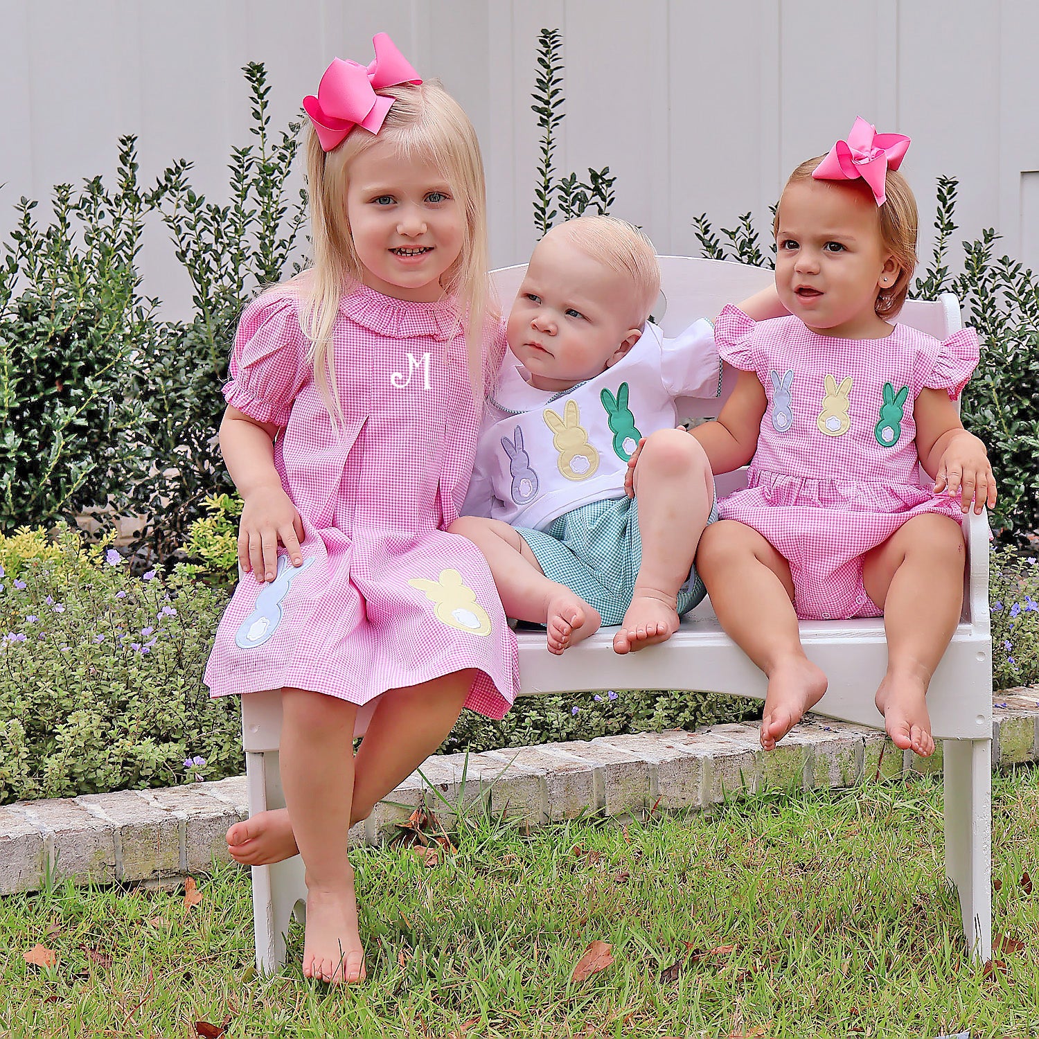 Peeps Pink Gingham Chloe Dress - Image 3