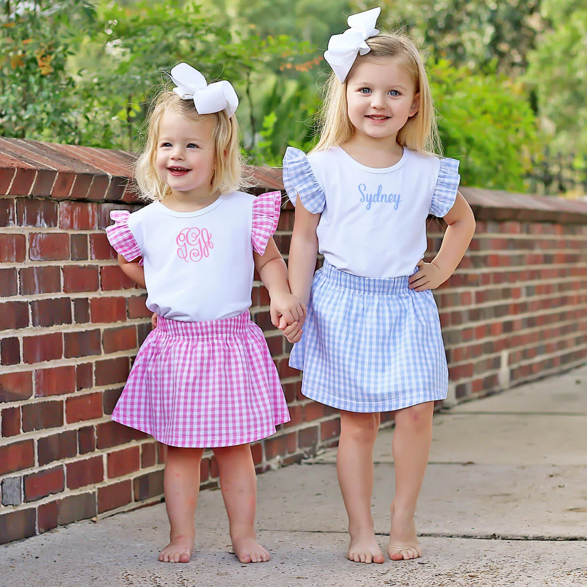 Pink Gingham Skirt Set - Image 6