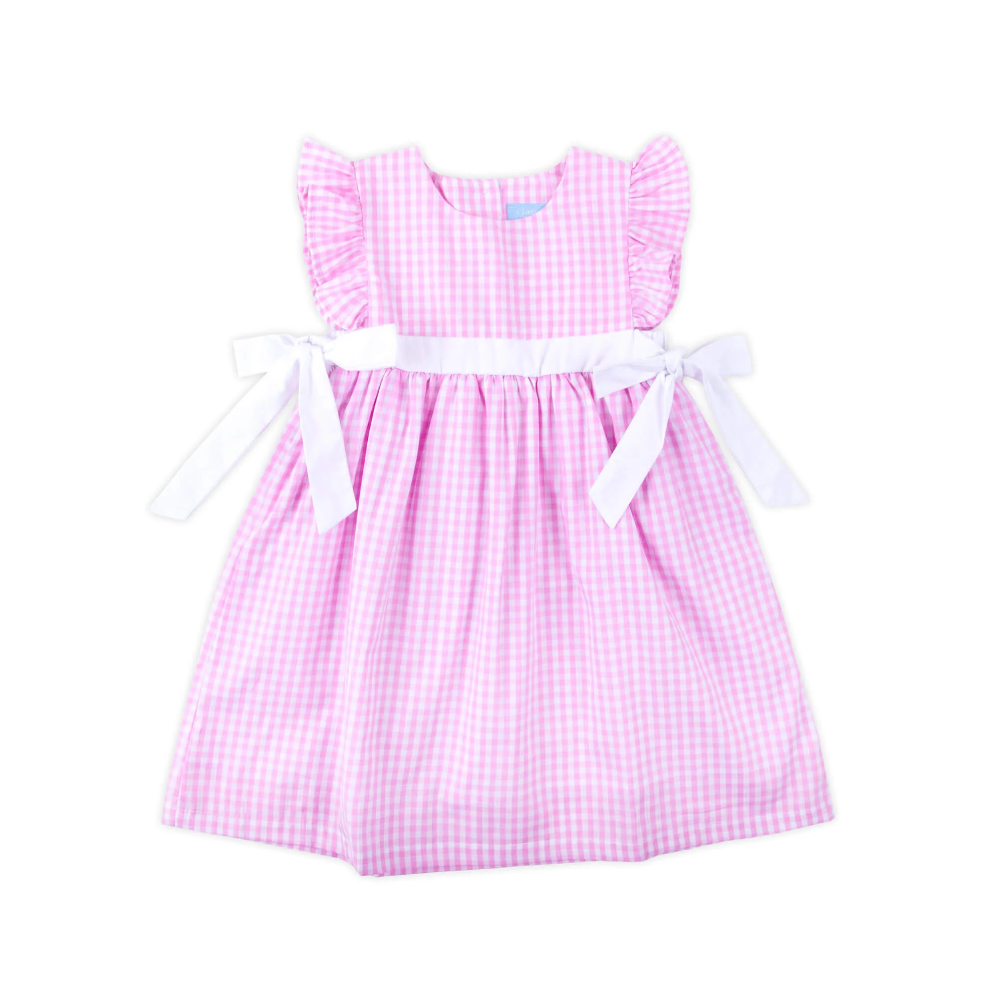 Pink Gingham & White Avery Dress - Image 5