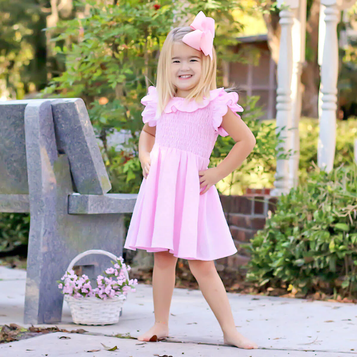 Pink Gingham Zoe Dress