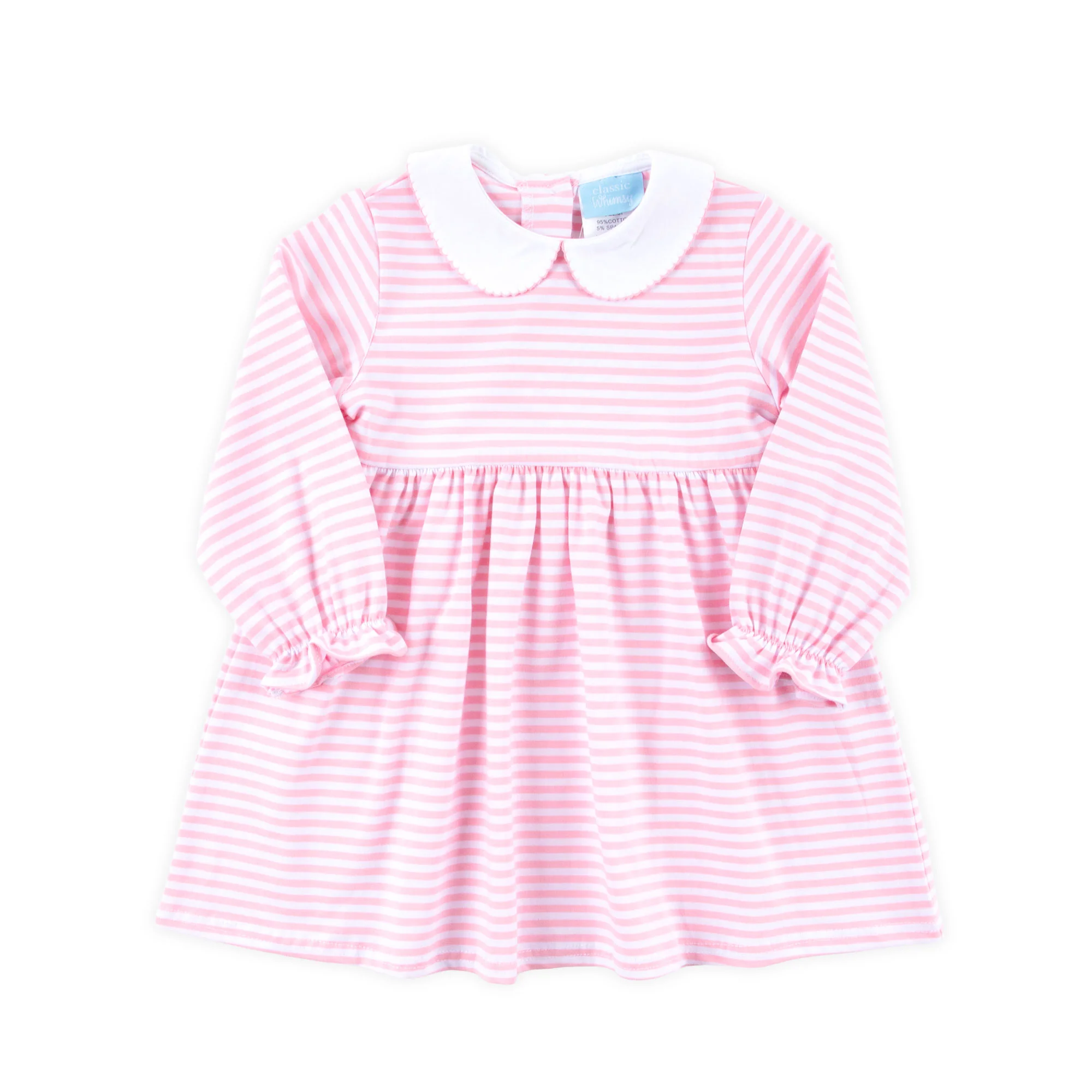 Riley Stripe Knit Long Sleeve Dress Pink - Image 2