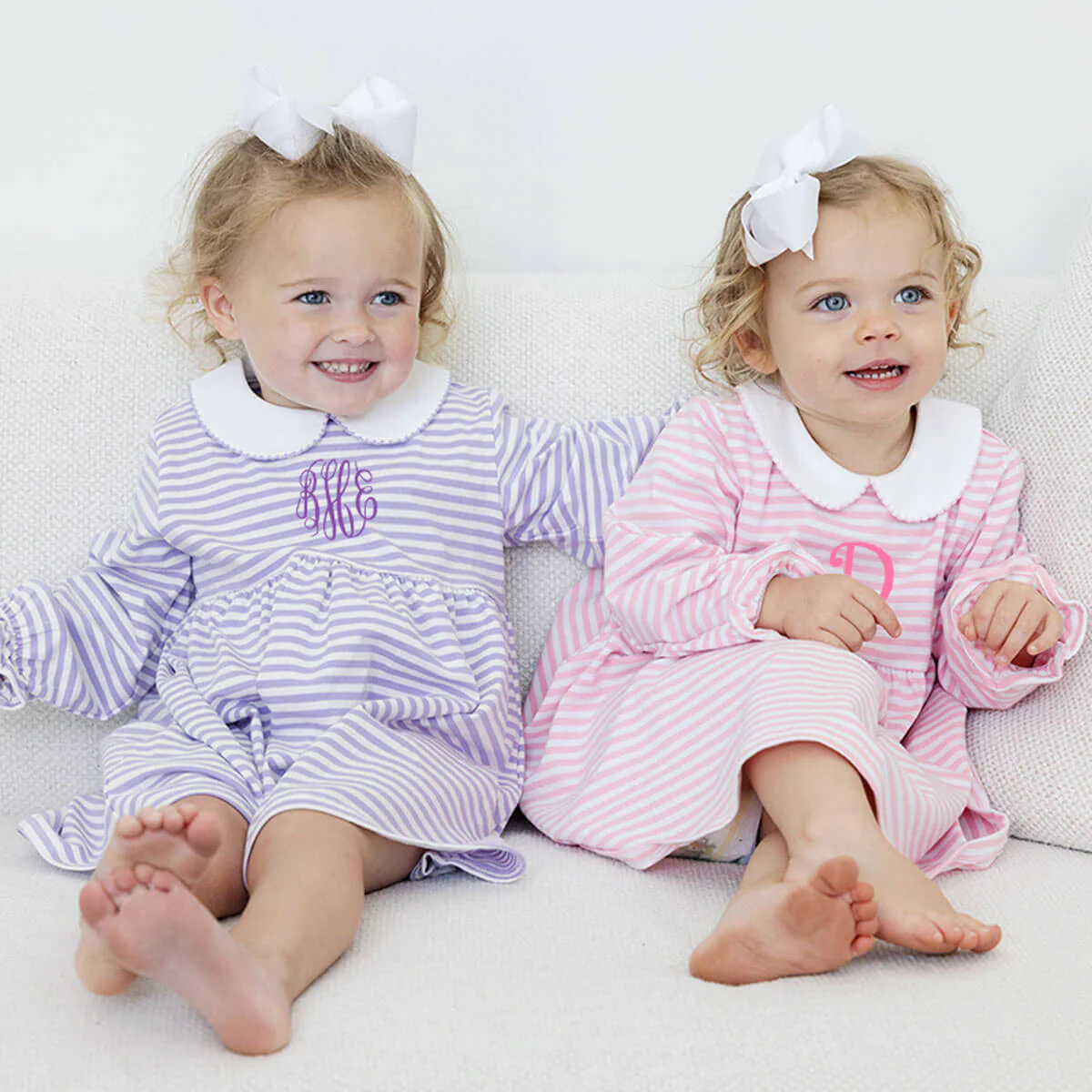Riley Stripe Knit Long Sleeve Dress Pink - Image 3