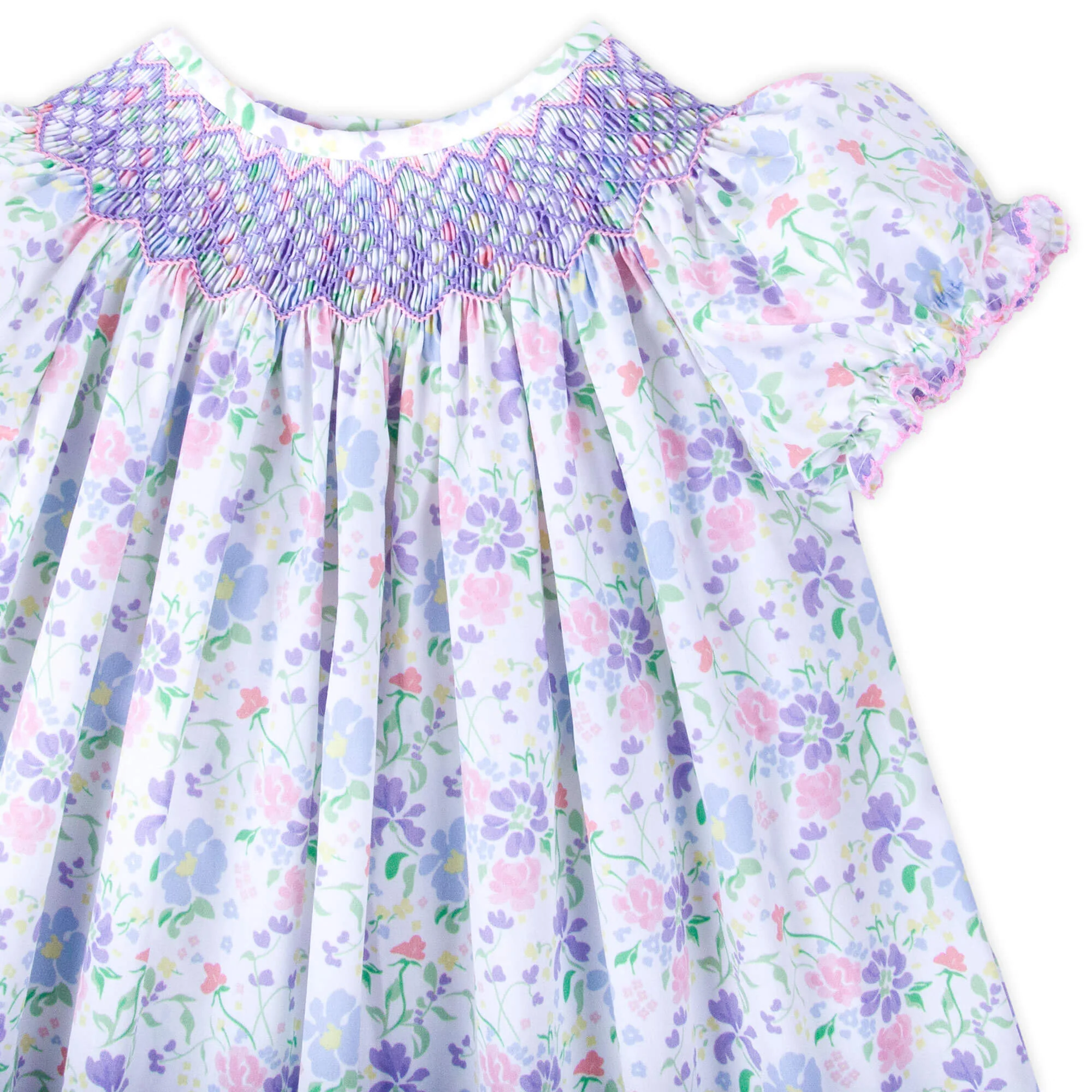 Poppy Floral Smocked Bloomer Set - Image 2