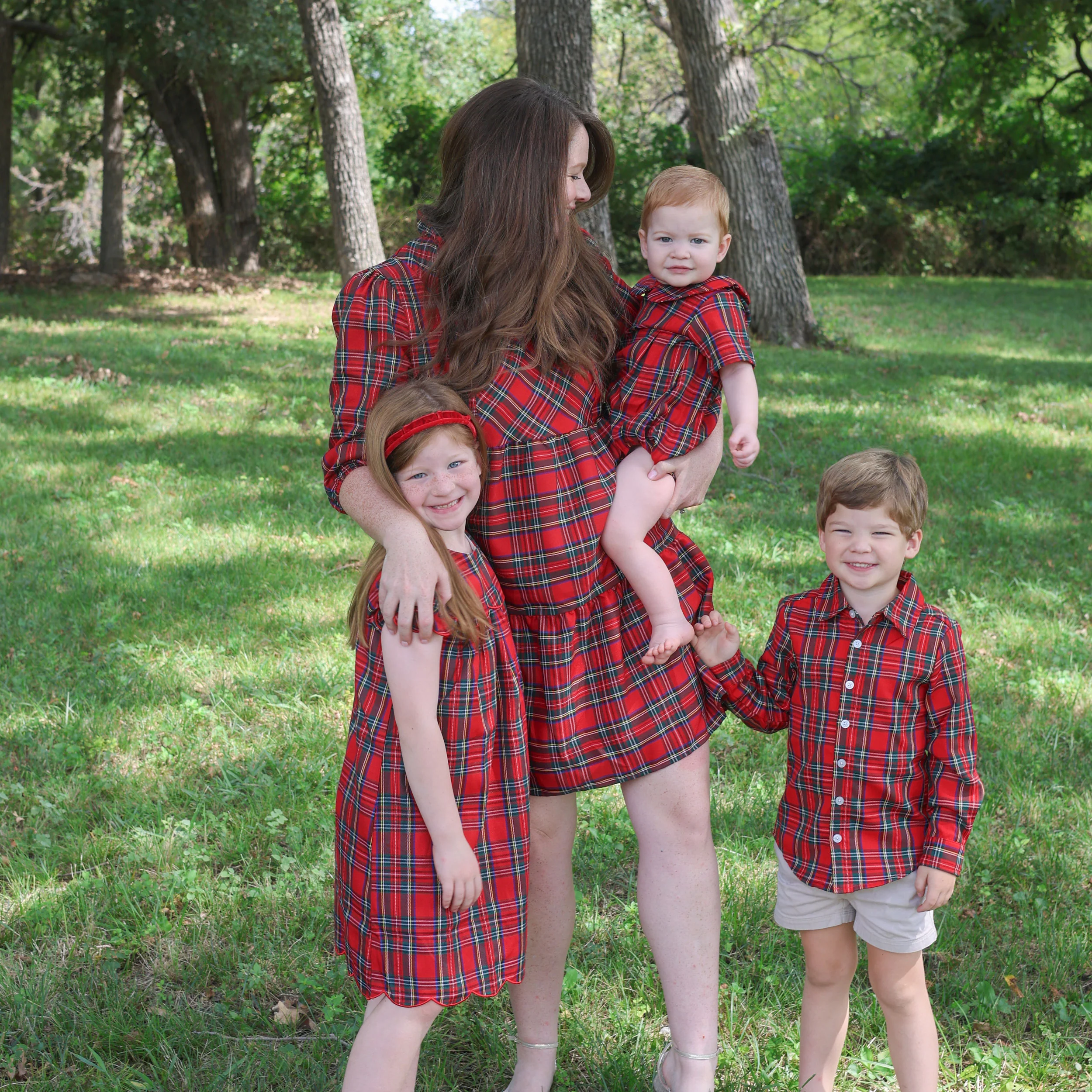 Portland Plaid Red Women's Dress - Image 5