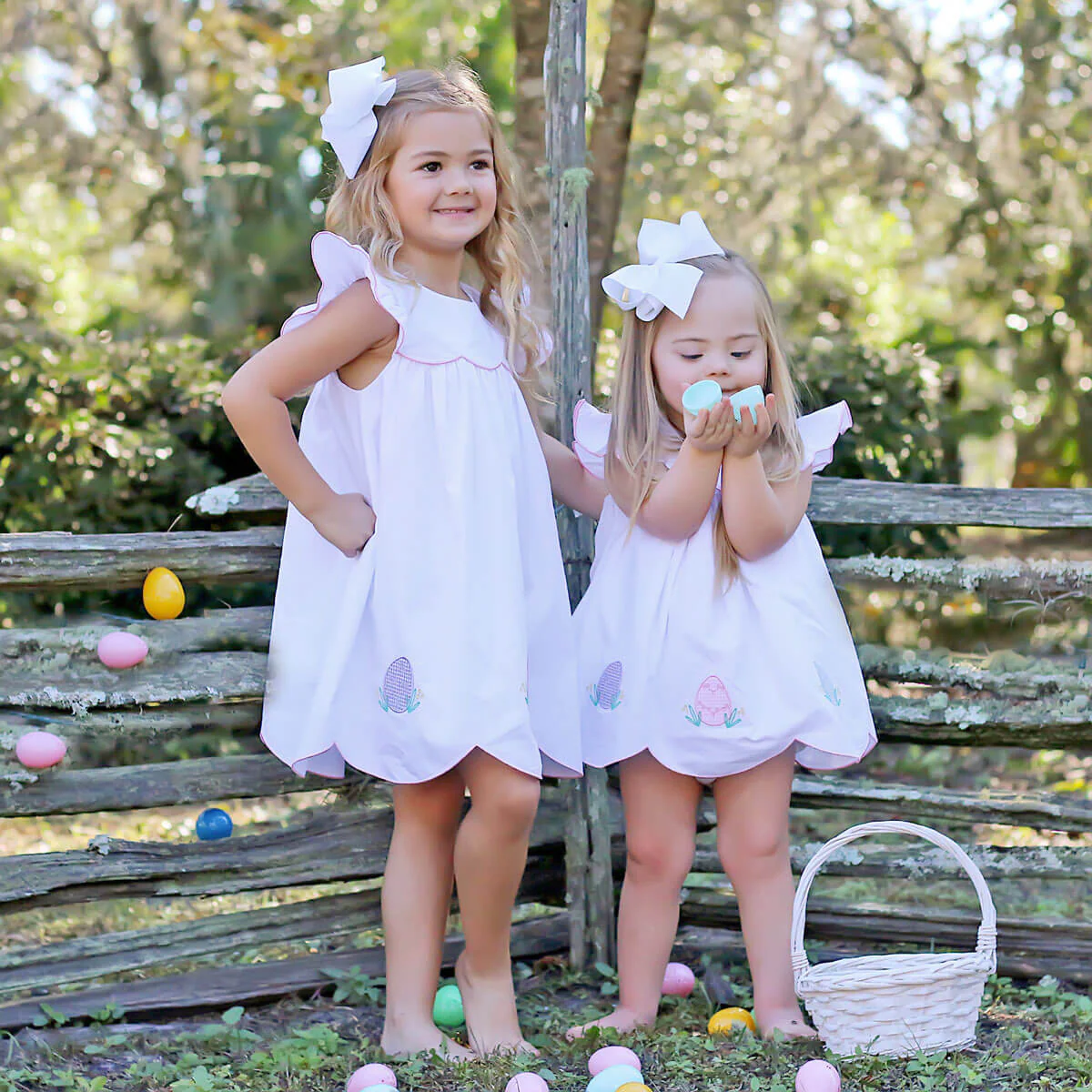 Precious Easter Eggs White Amelia Dress - Image 7