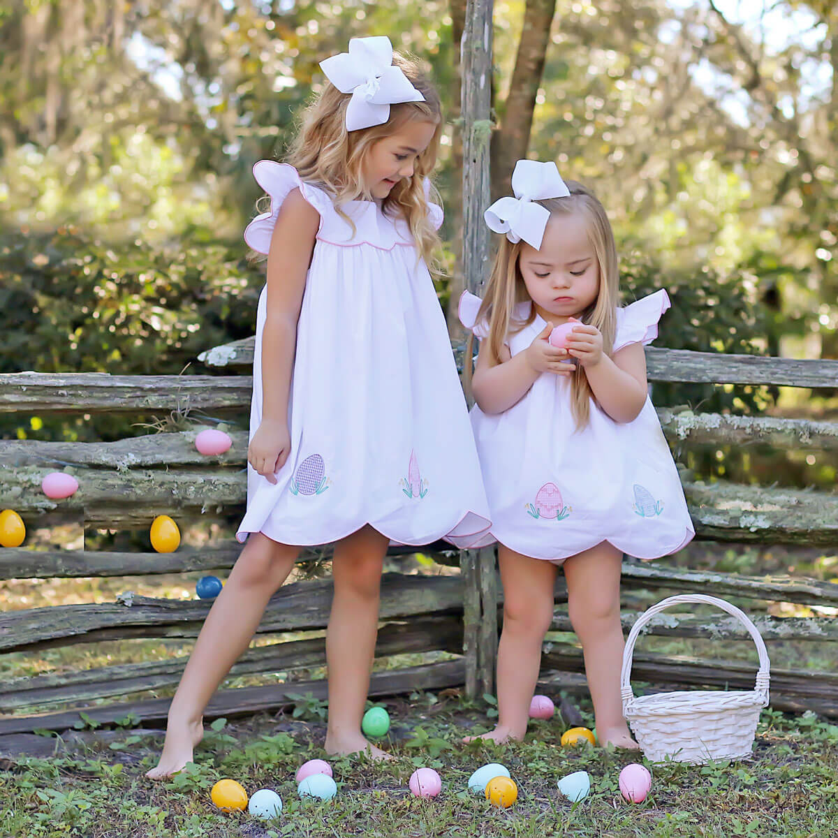 Precious Easter Eggs White Amelia Dress - Image 9