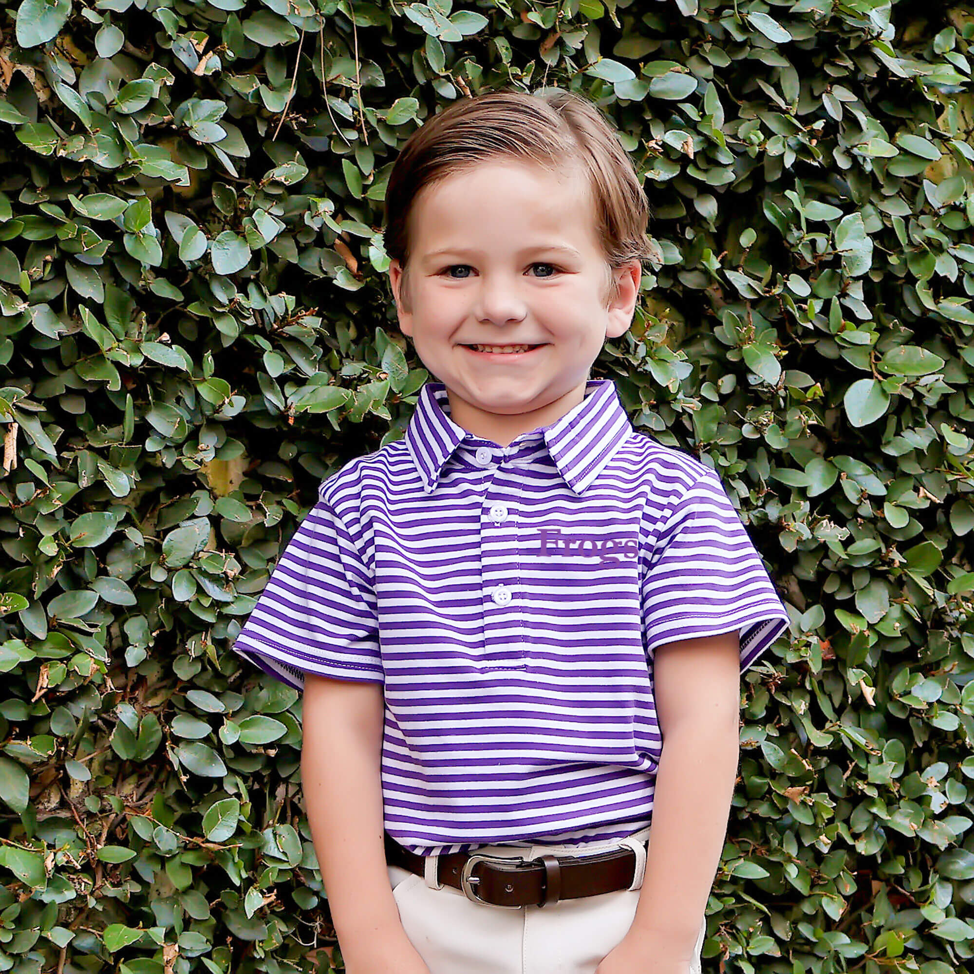Purple Stripe Polo - Image 2