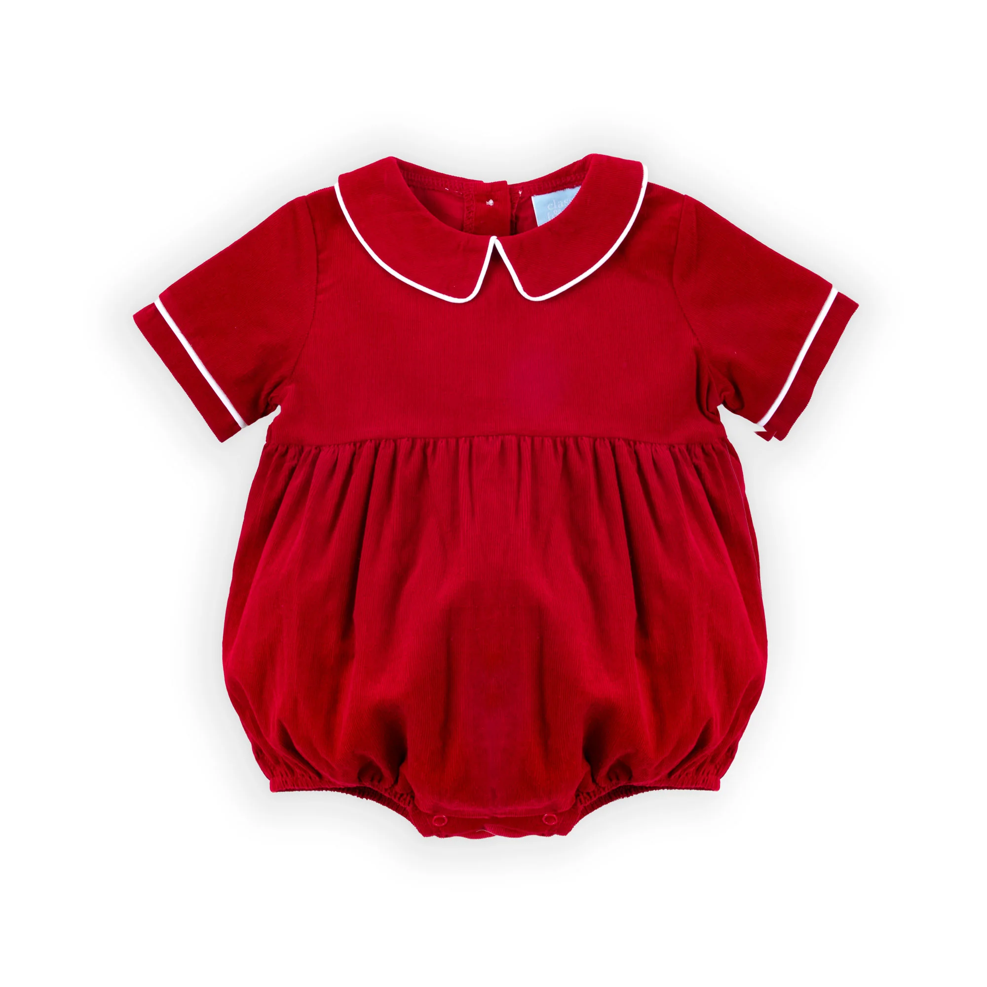 Red Corduroy Collared Bubble - Image 4