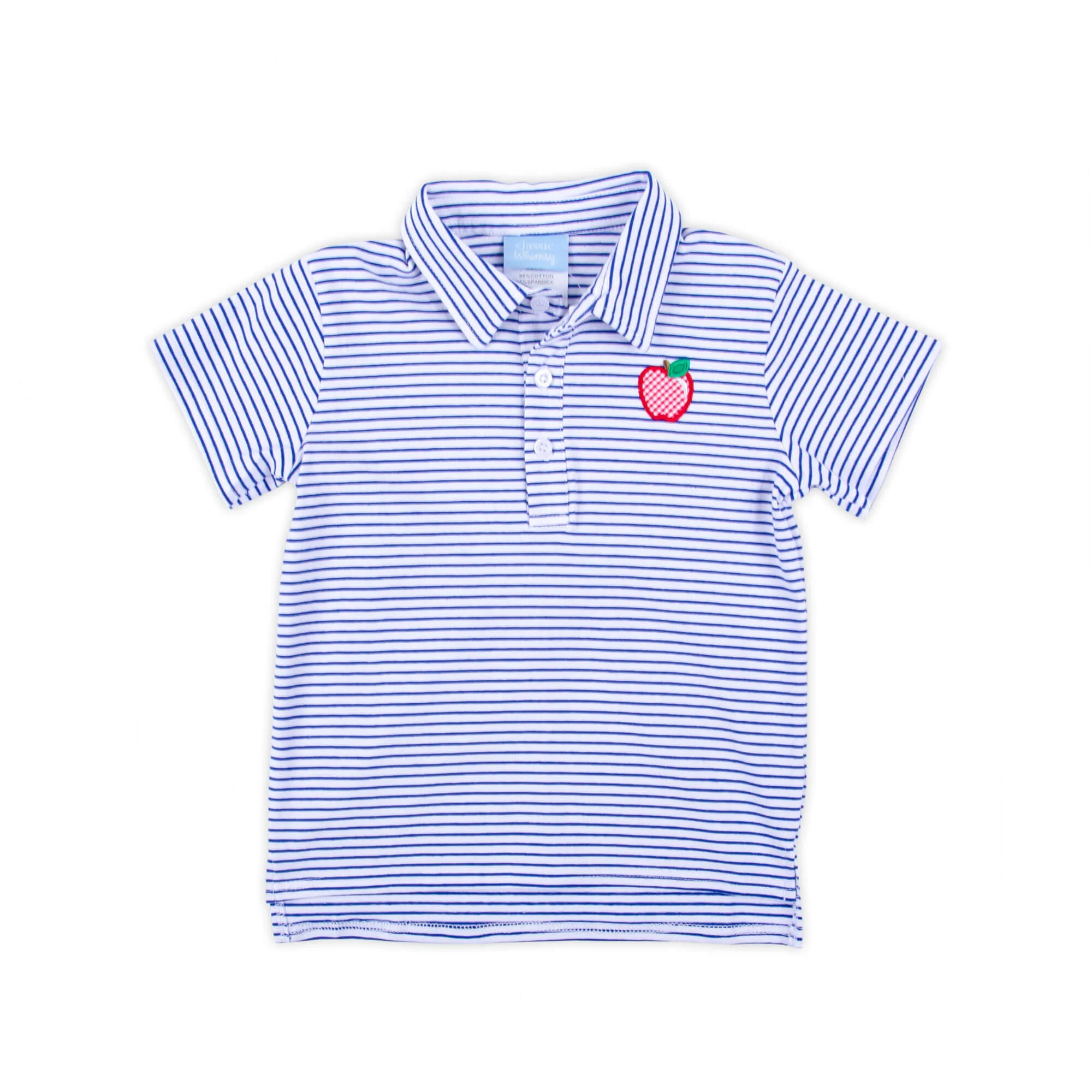 Good Apple Royal Stripe Polo Shirt - Image 2