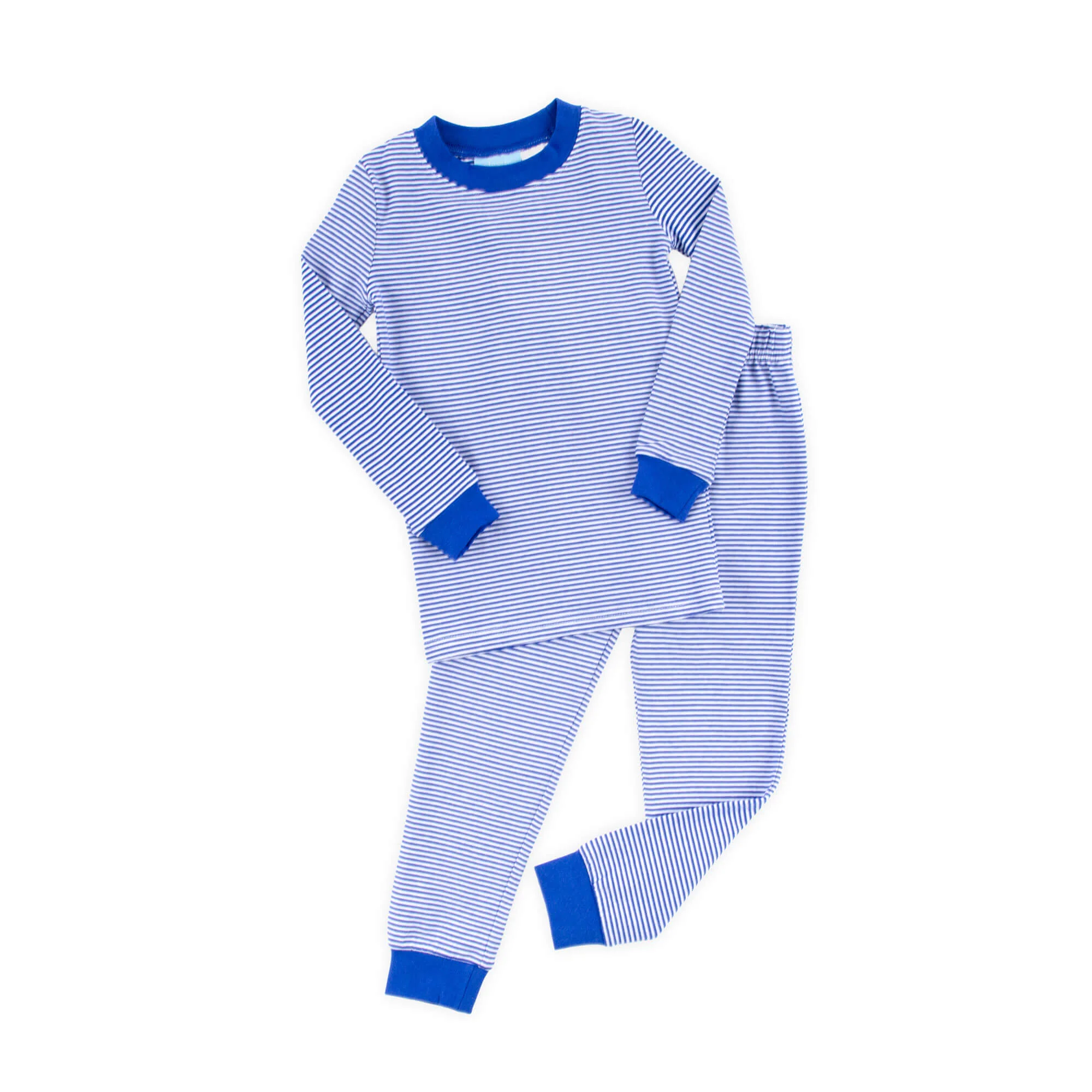 Royal Blue Stripe Pajamas - Image 2