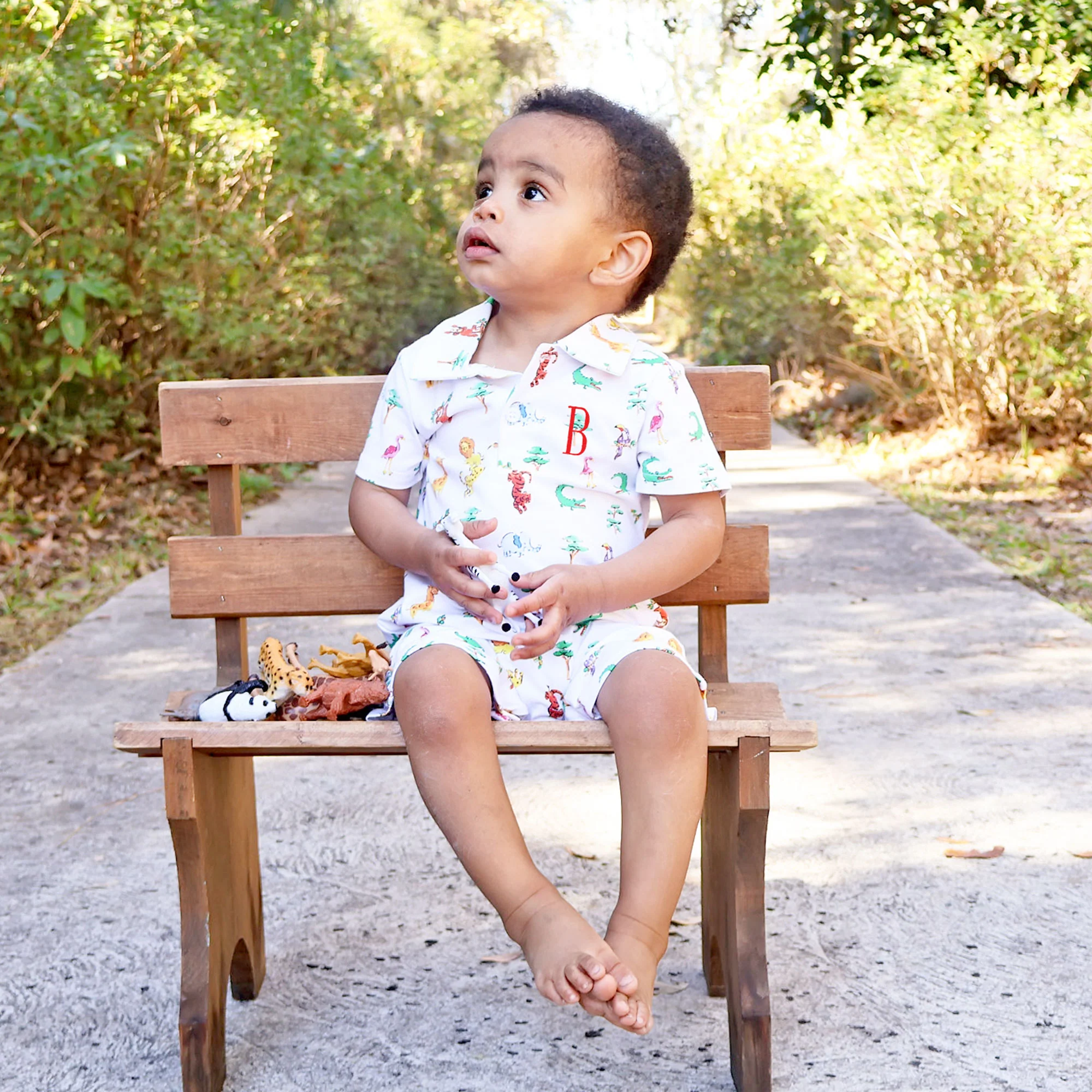 Safari Polo Romper