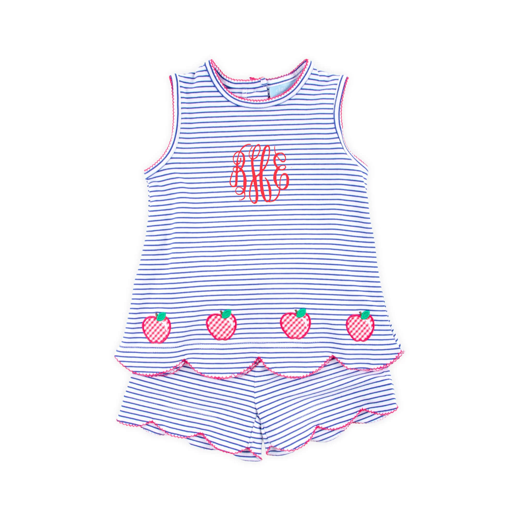 Good Apple Blue Stripe Cleo Short Set - Image 2