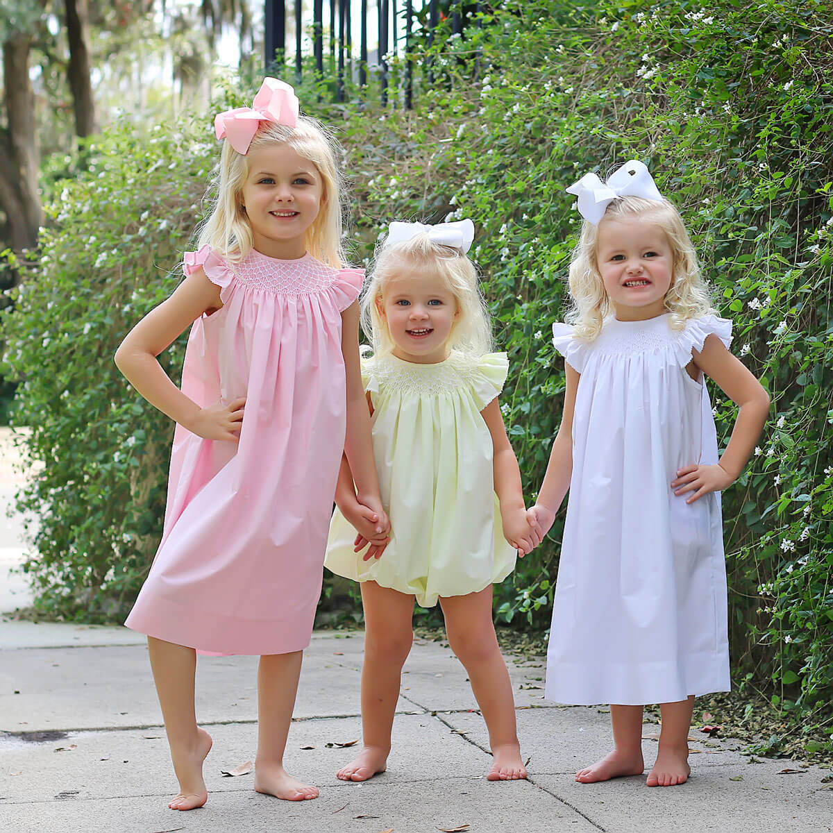 Shine Like A Pearl Pink Smocked Dress - Image 5
