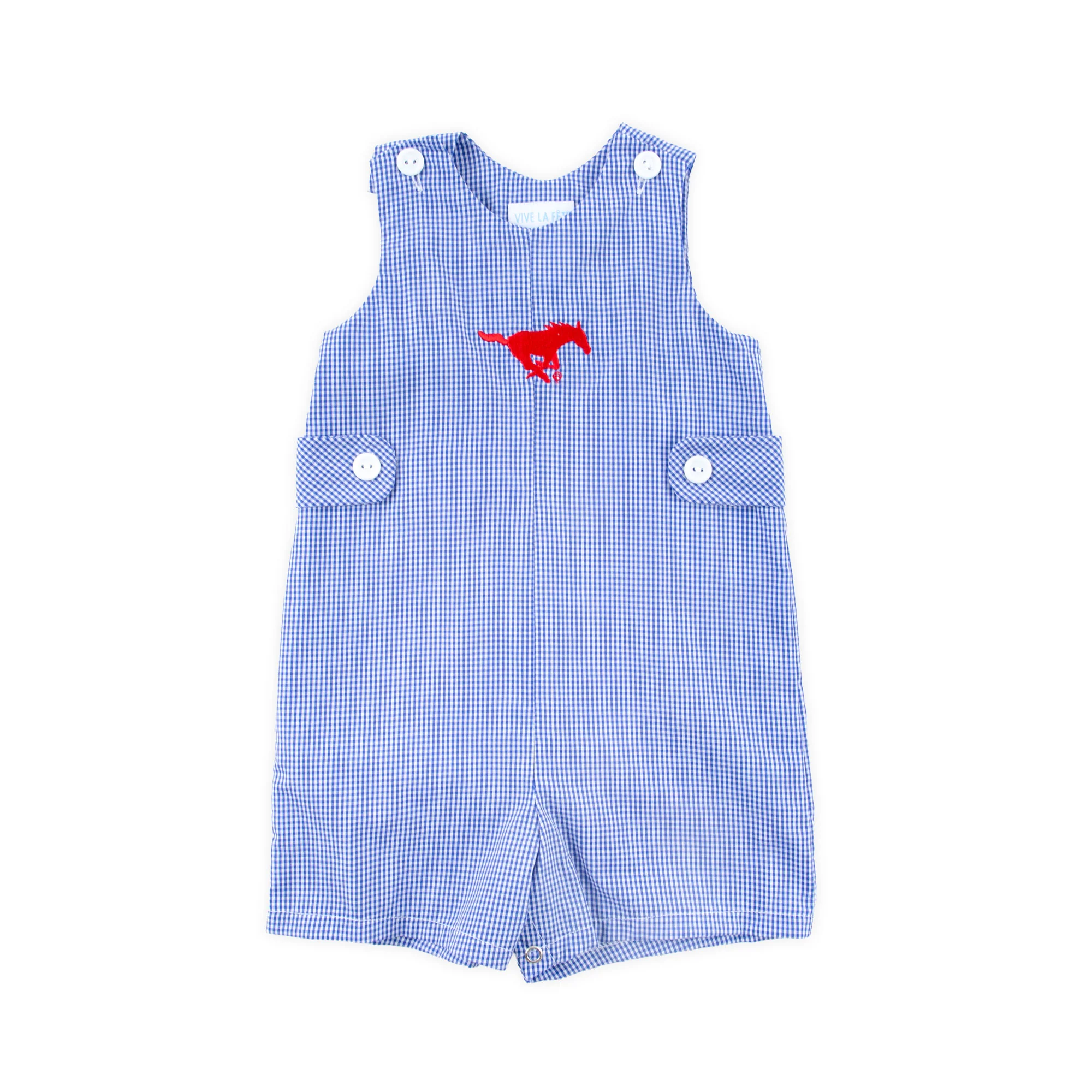 SMU Embroidered Royal Blue Jon Jon - Image 2
