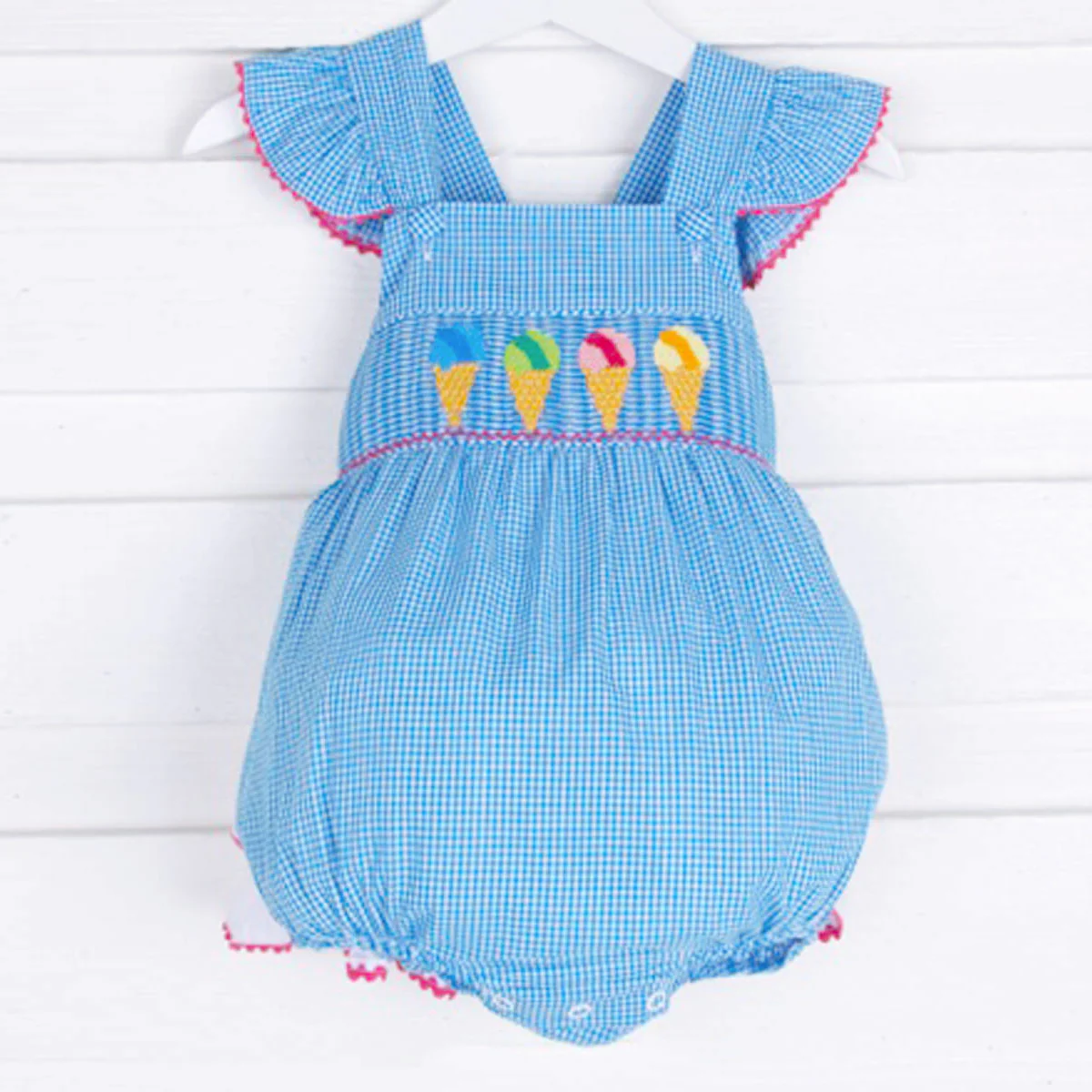 Snow Cone Smocked Leah Bubble