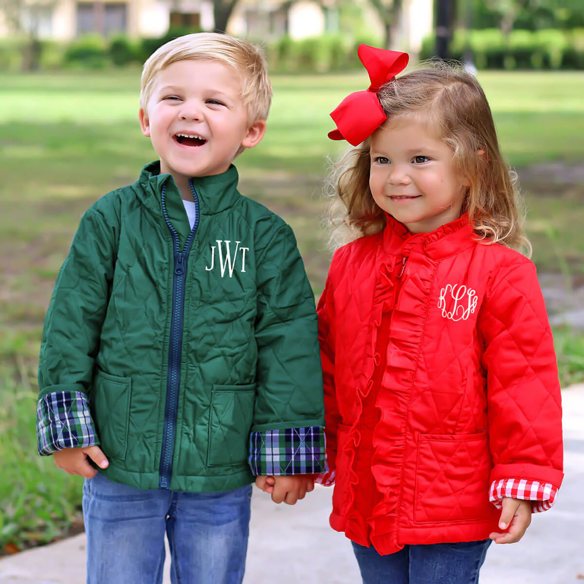 Red Quilted Ruffle Coat - Image 5