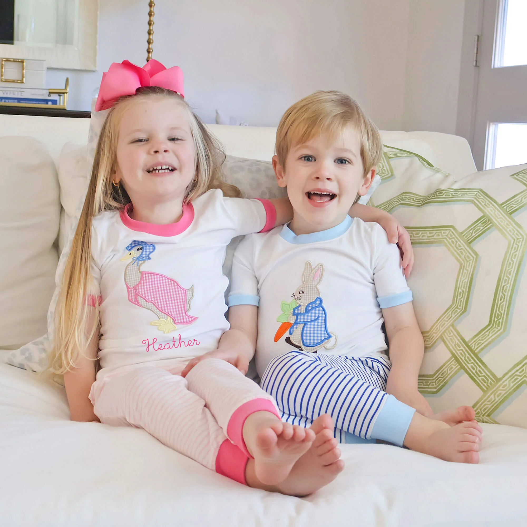 Storybook Friends Pink Stripe Pajamas - Image 5