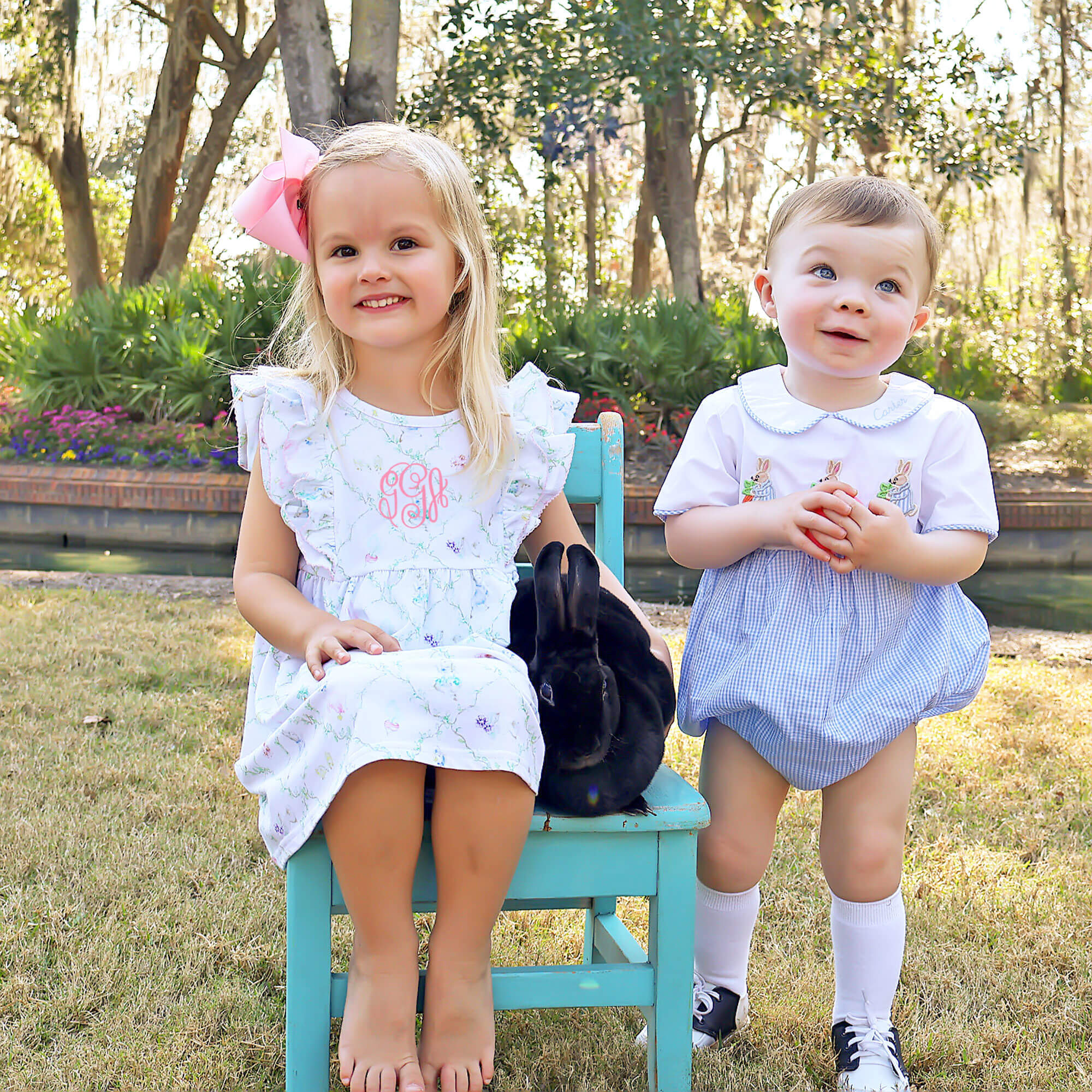 Storybook Rabbit Pink Alice Dress - Image 4