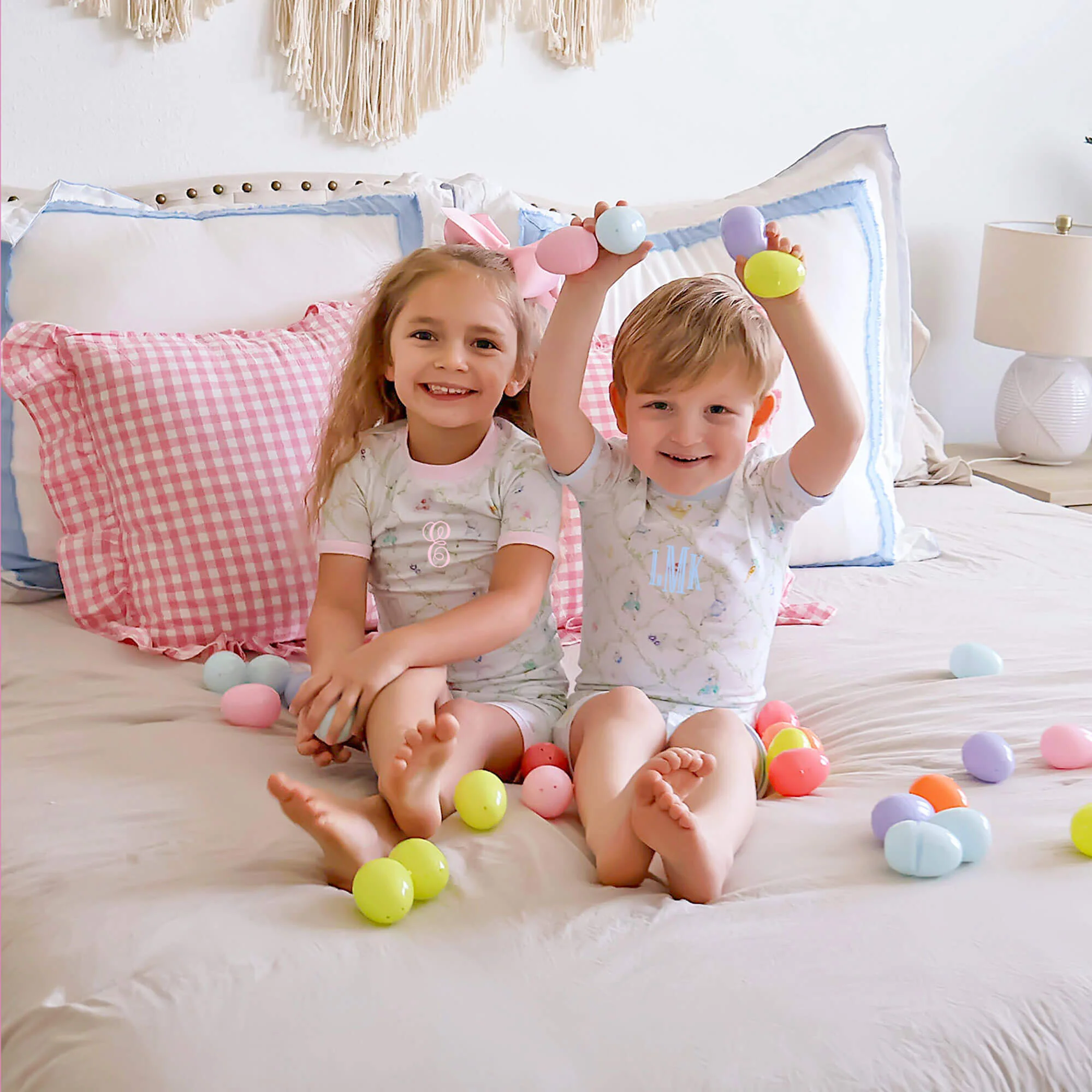 Storybook Rabbit Pink Short Pajamas - Image 5
