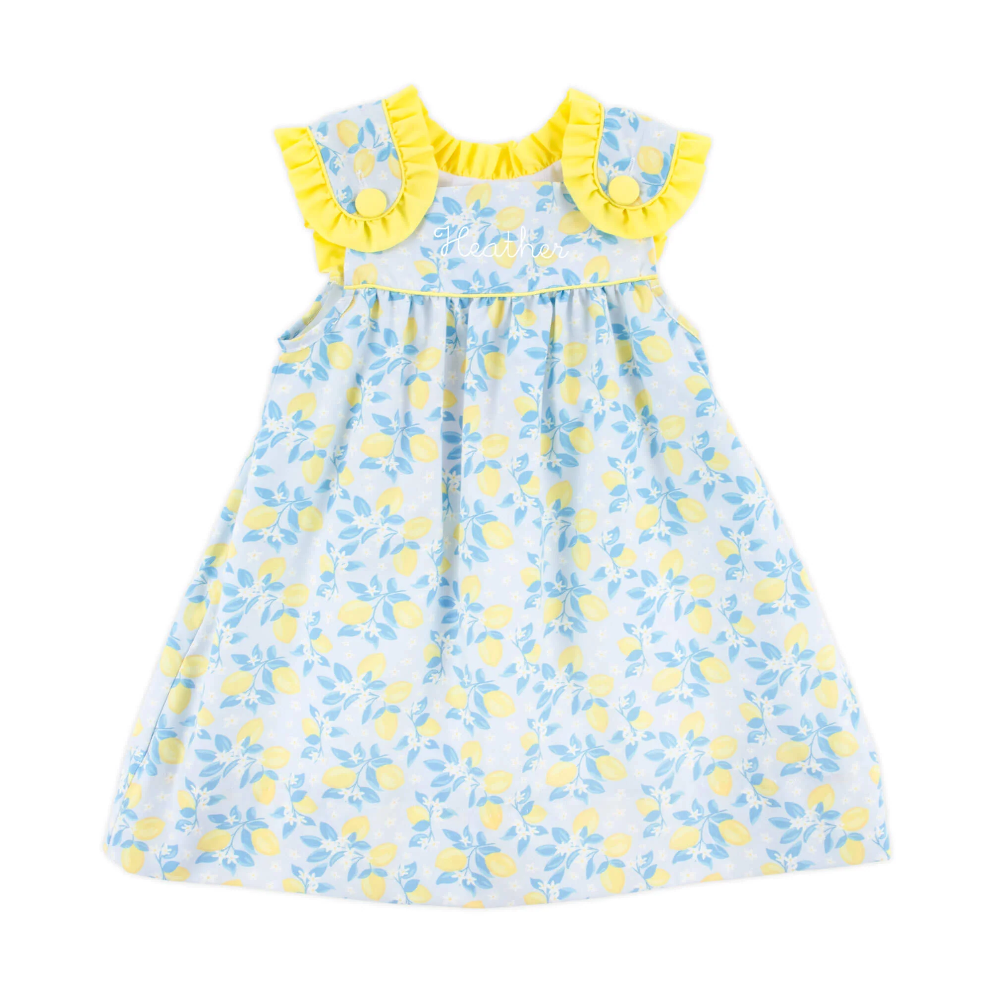 Summer Lemon Floral Lulu Dress