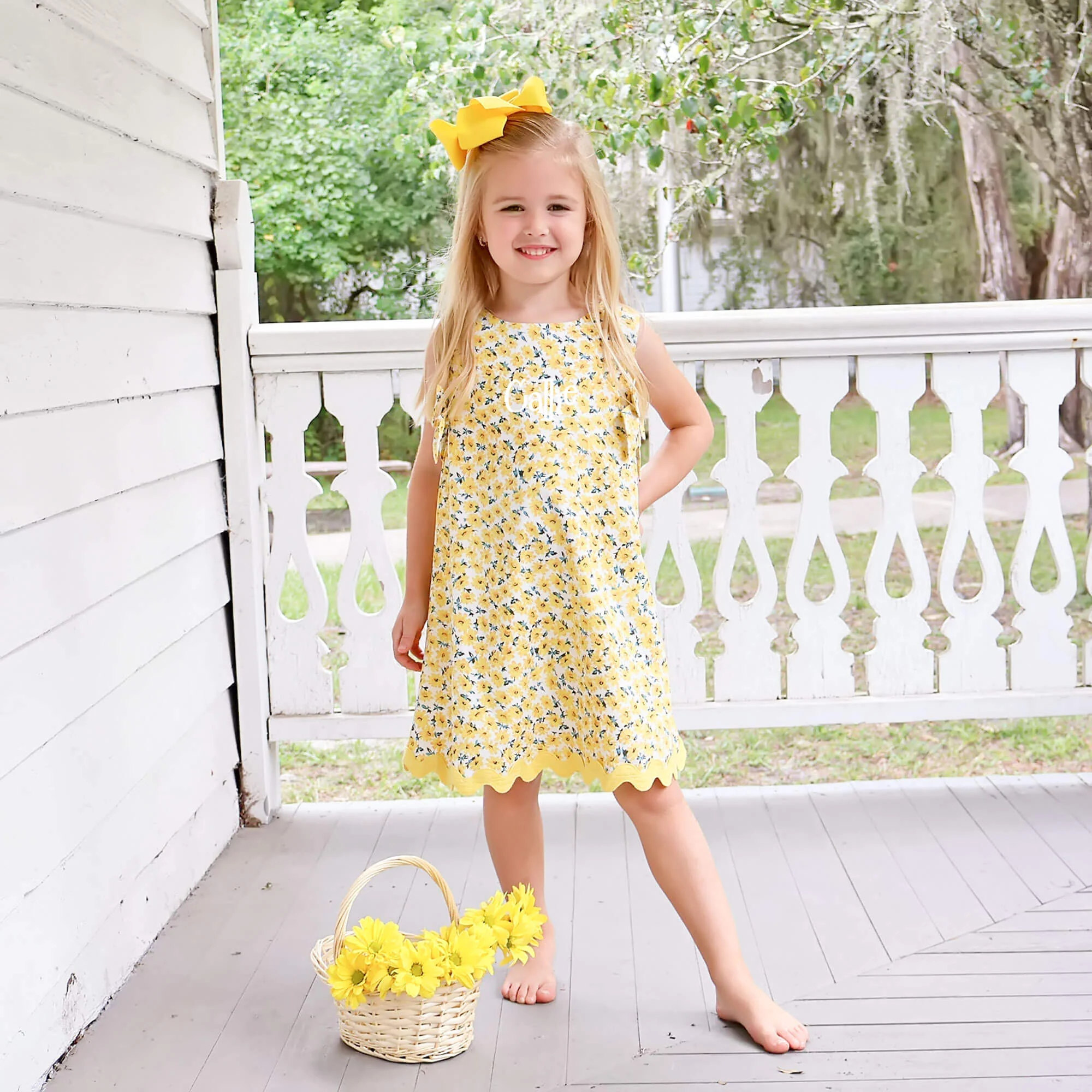 Sunflower Floral Eleanor Dress