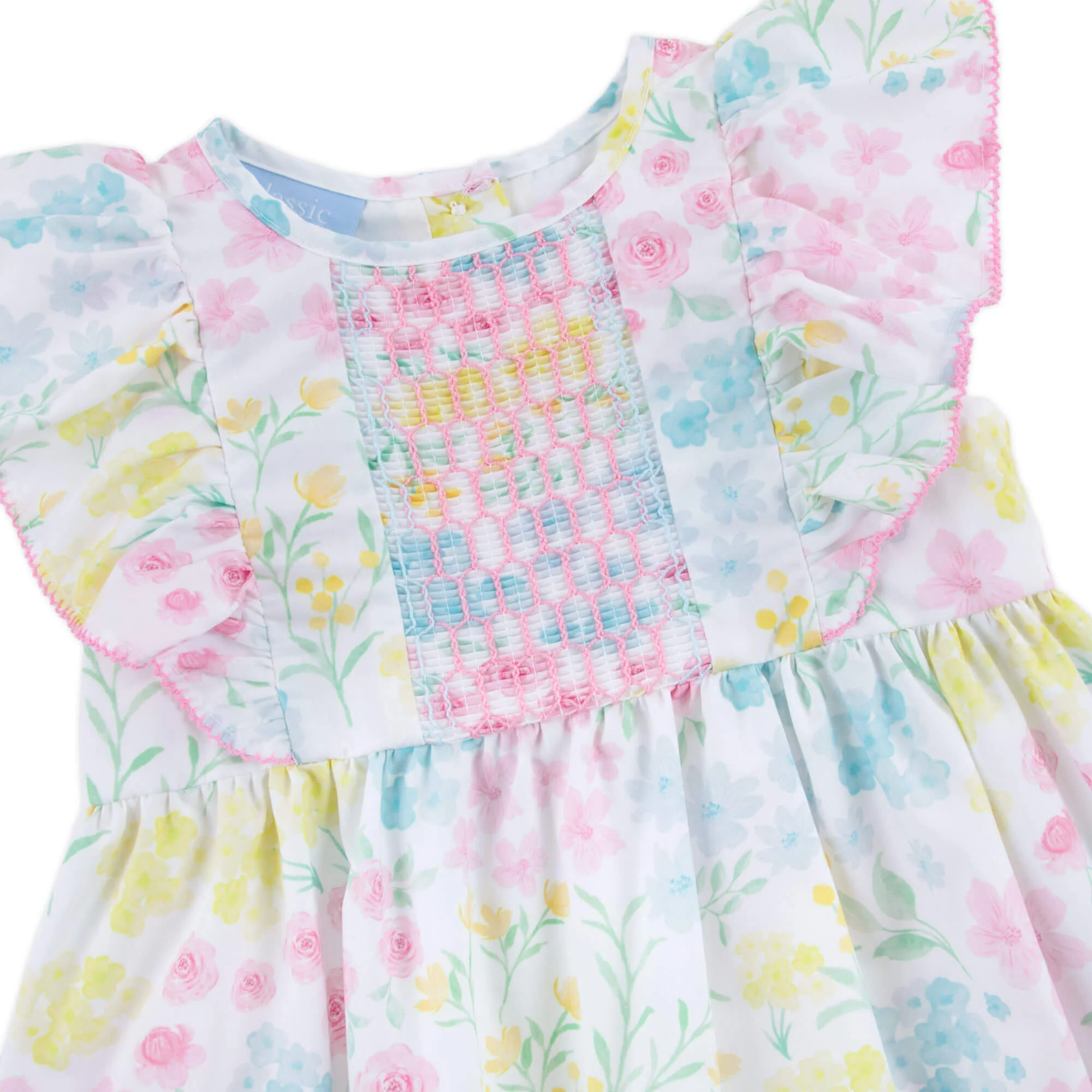 Sweet Floral Smocked Rachel Bloomer Set - Image 2