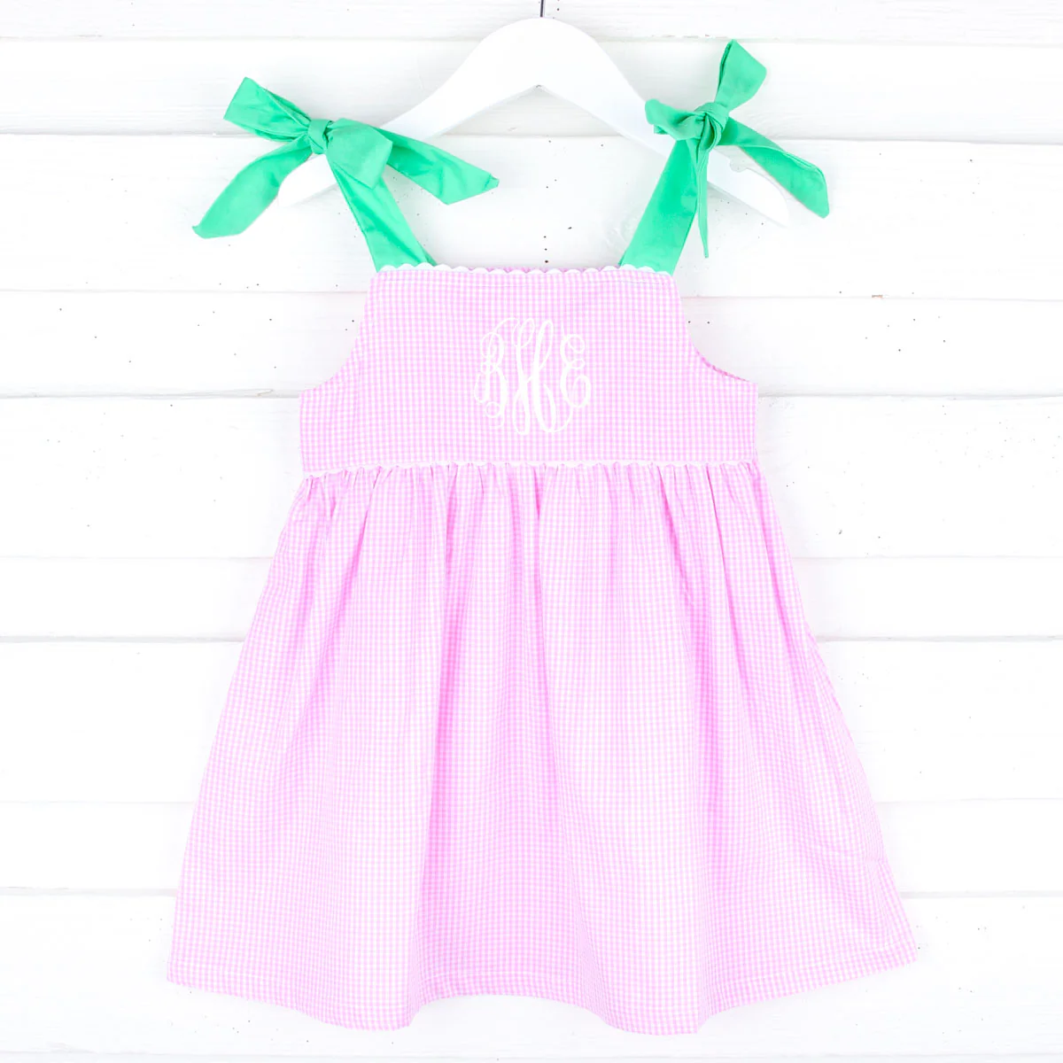 Pink Gingham Aubree Dress - Image 2