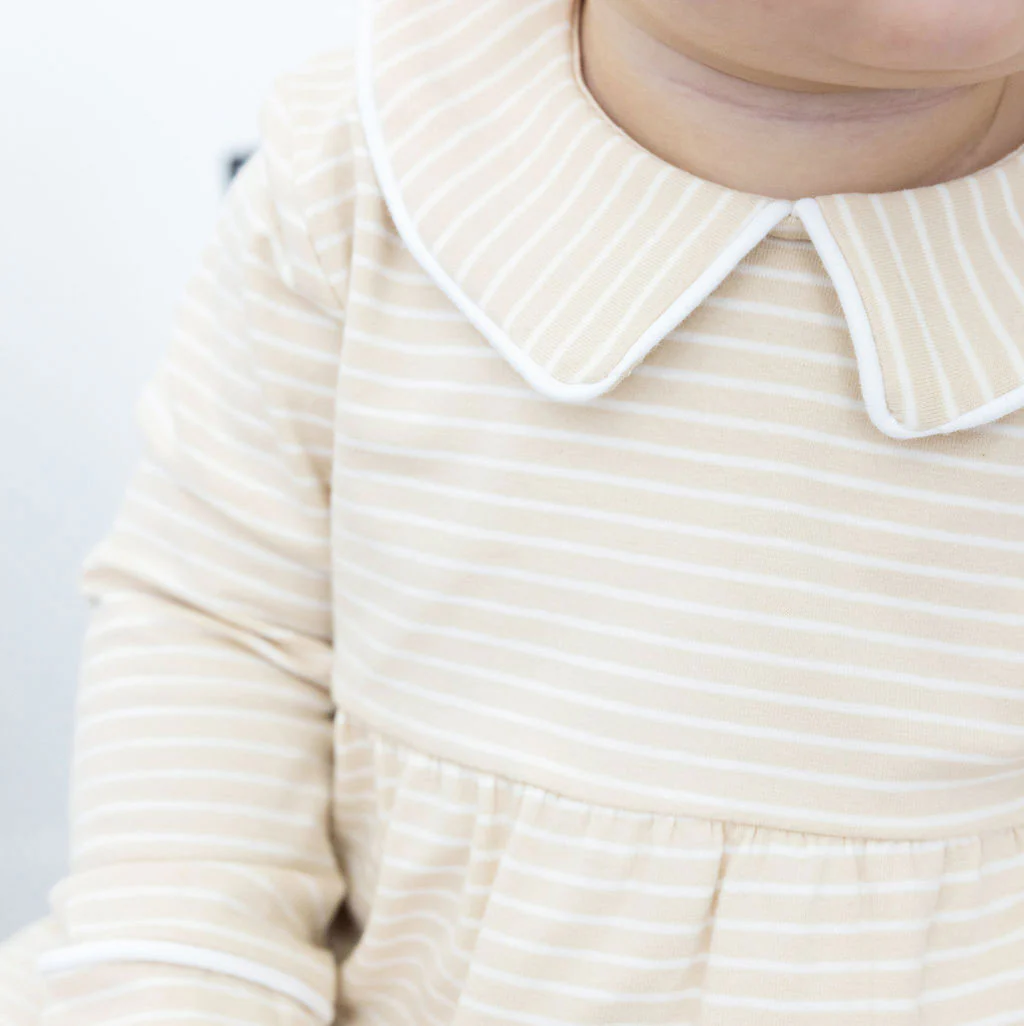 Tan Stripe Romper - Image 3