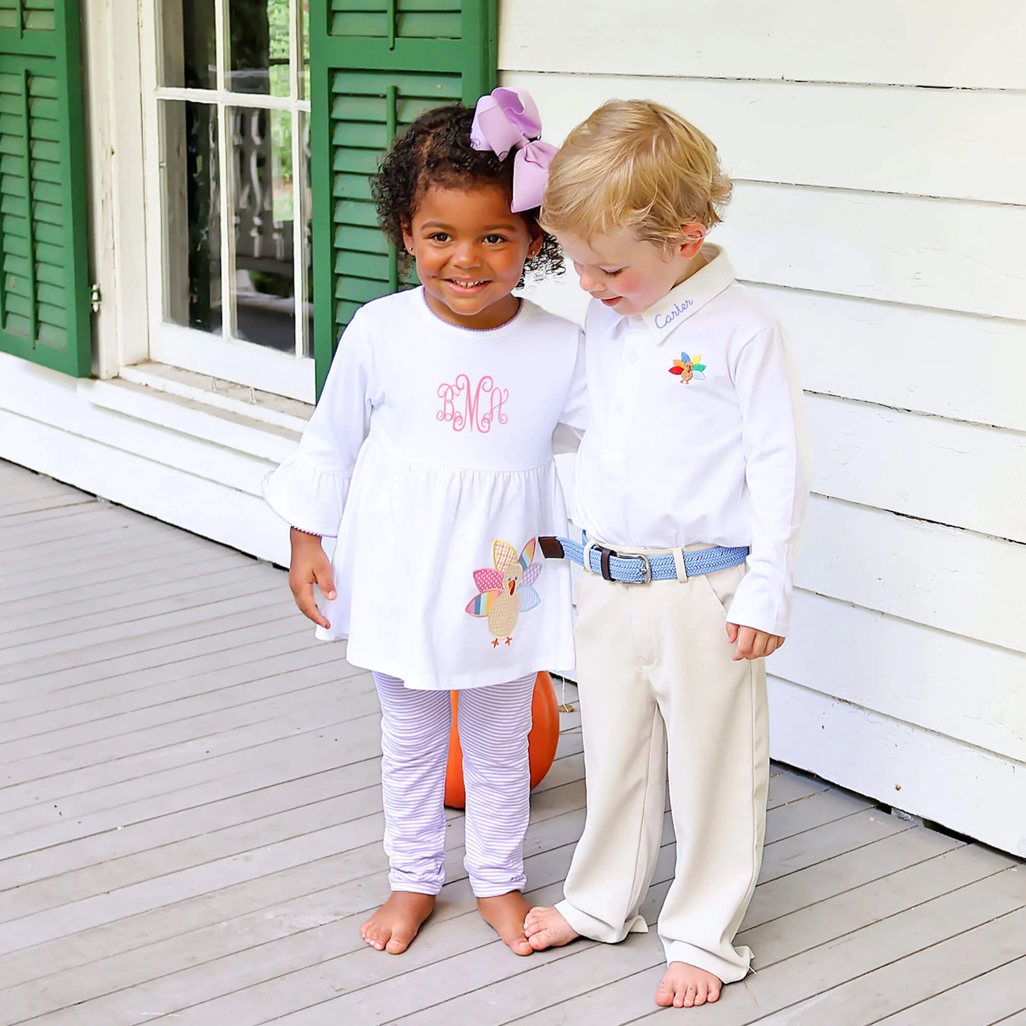 Turkey Embroidered White Long Sleeve Polo - Image 5