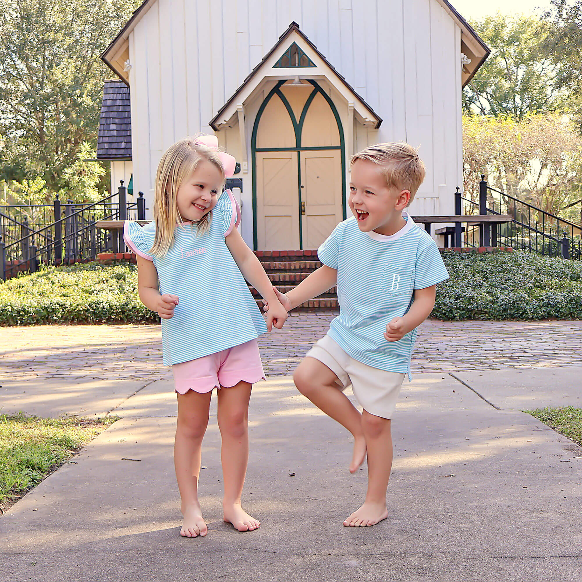Turquoise Stripe Short Sleeve Pocket Shirt - Image 5