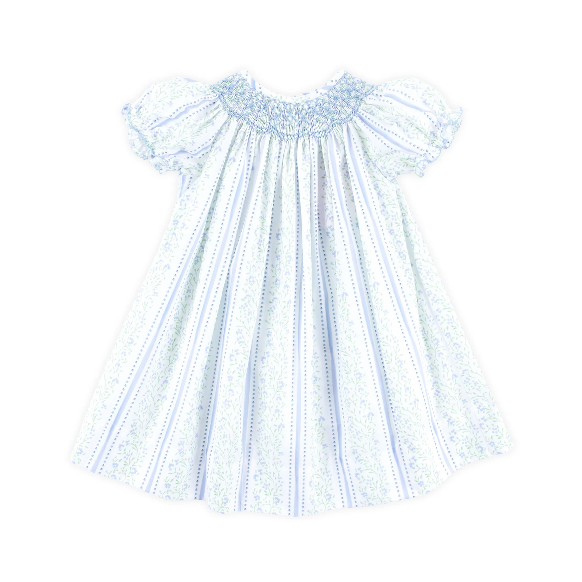 Watercolor Bloom Smocked Bishop Dress - Image 2