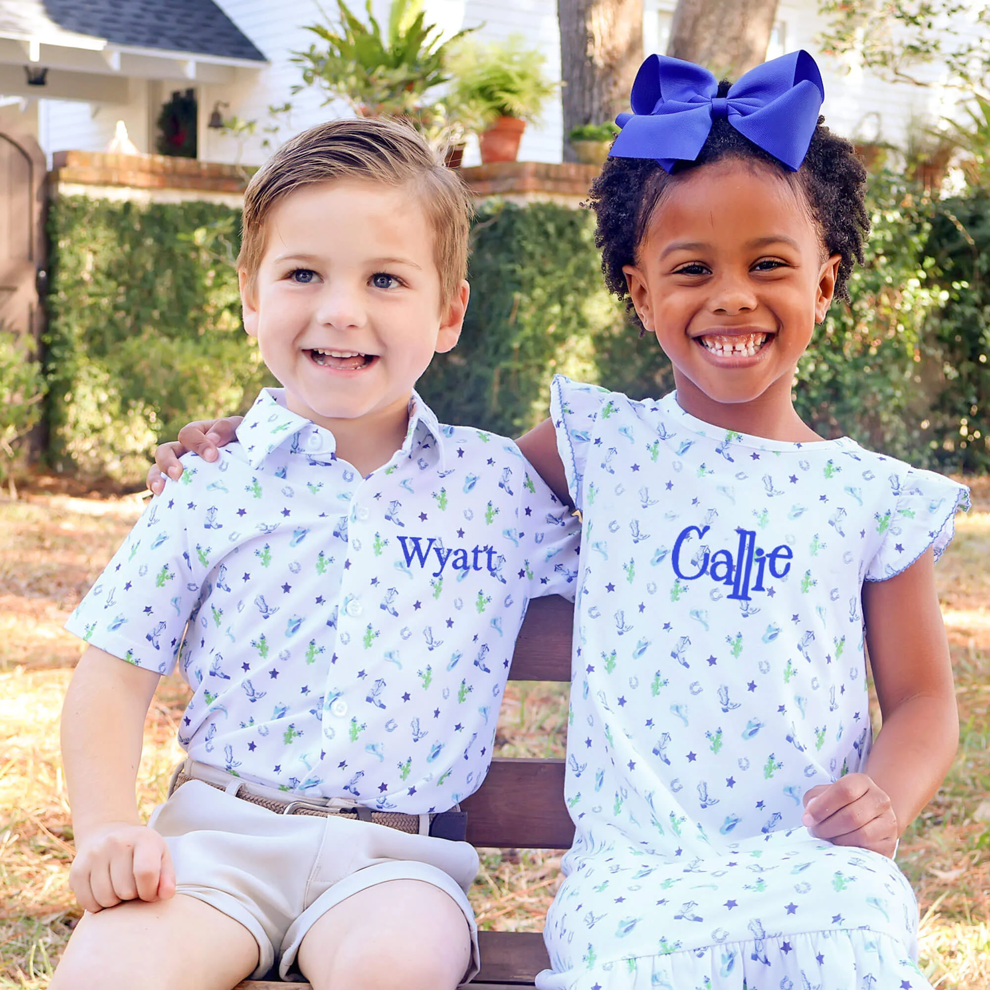 Round Top Blue Adalyn Dress - Image 5