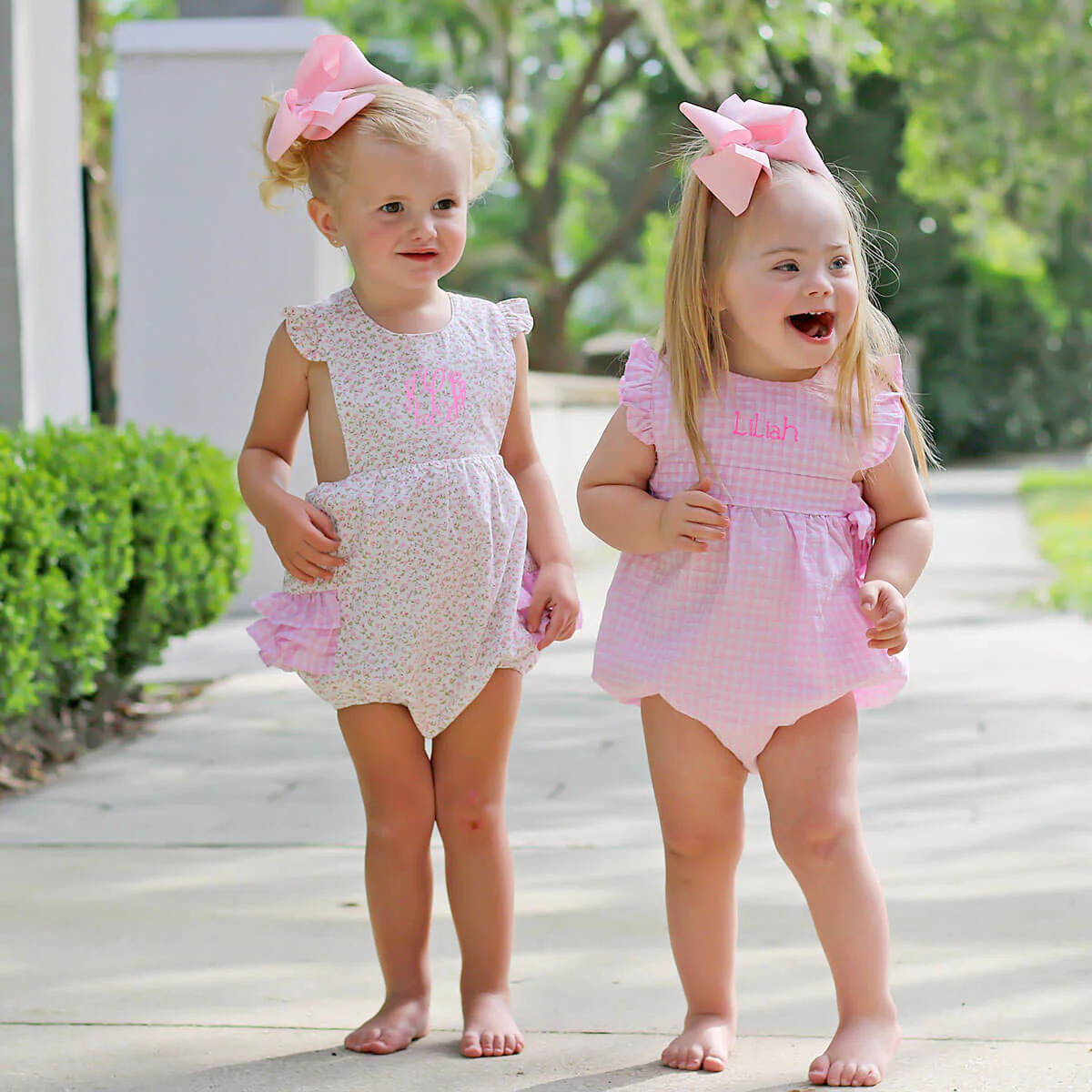 Sweet Rose Pink Floral Ruffle Bubble - Image 8