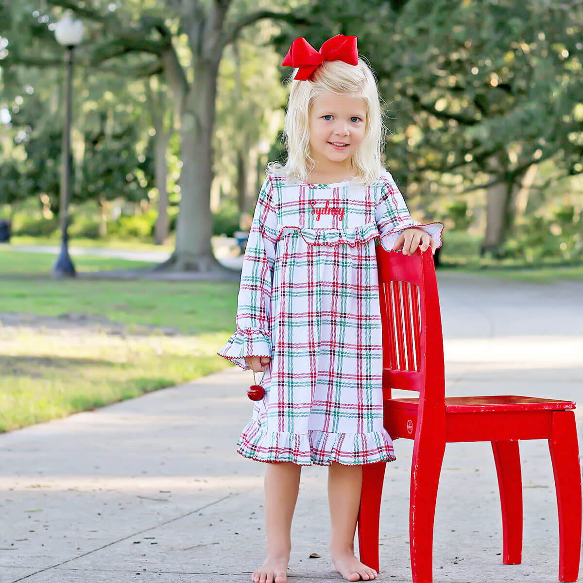 Winter Wonderland Plaid Play Dress