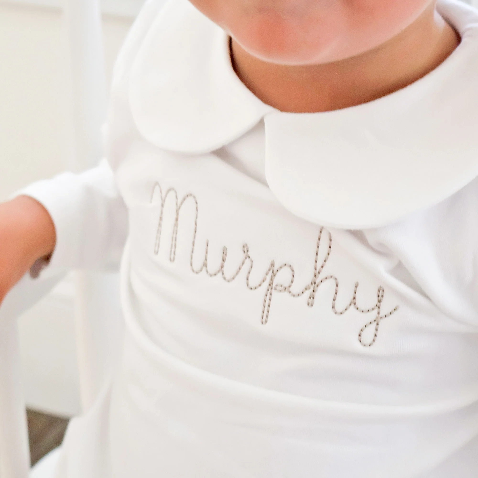 White Long Sleeve Bodysuit - Image 3