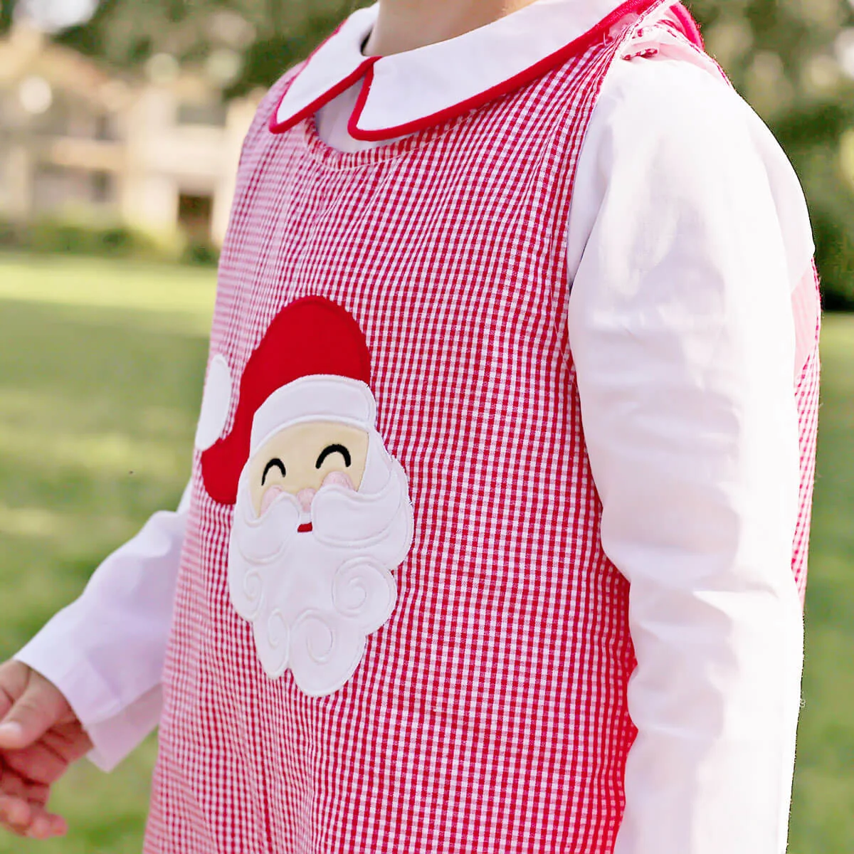 White Long Sleeve Undershirt with Red Trim - Image 2
